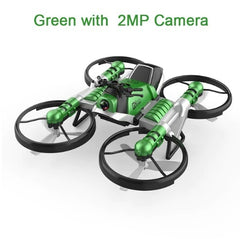 2-in-1 Motorcycle Folding RC Drone