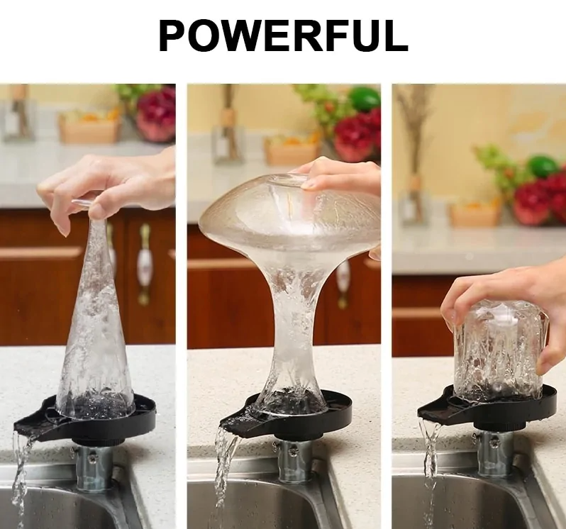 Glass Rinser for Kitchen Sink Automatic Cup Washer - TorontoHobbyStore