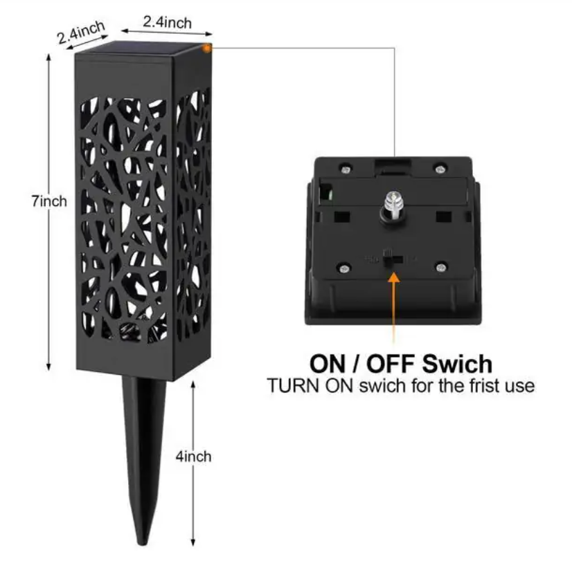 Solar Powered Waterproof Vintage Garden Light - TorontoHobbyStore