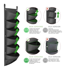 NEW DESIGN Vertical Hanging Garden Planter Flower Pots - TorontoHobbyStore
